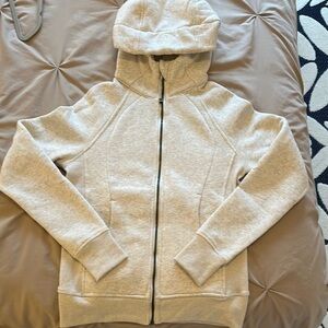 Lululemon Athletica Light Gray Zip-Up Hoodie